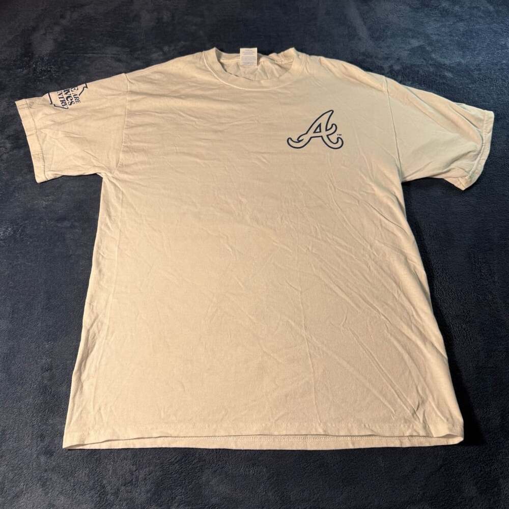Atlanta Braves Chevrolet Georgia Drives Chevy T-Shirt Beige Medium